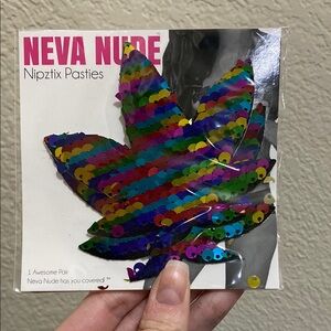 Neva Nude Rainbow Leaf Pasties